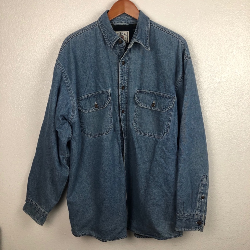 AMERICAN BLUE Blanket Lined Denim Shirt Jacket